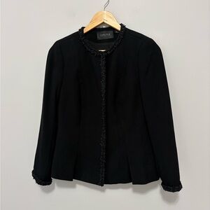 Carlisle Collection Beaded Black Blazer Jacket